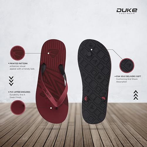Image of Duke mens Fwc6210-cherry Slipper