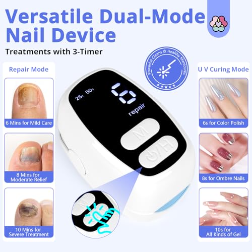 Saviland Upgrade Nagelpilz Laser Gerät Reinigungs, Nagelpilz Behandlung Schnell Intensiv...