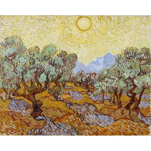 Van Gogh Oliviers grand format pour illuminer votre décoration de salon