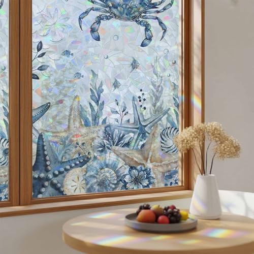 Película para ventana Rainbow estilo vitral 17.7x39.3 pulgadas miniatura 4