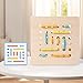 EduLand Montessori Montessori Practical Life Montessori-Inspired Sewing Lacing Weaving Wooden Boards with Lacing Ropes Pattern Cards Montessori Sewing Boards for 2 3 4 5 6 7 8 Years Old Toy Gift Set