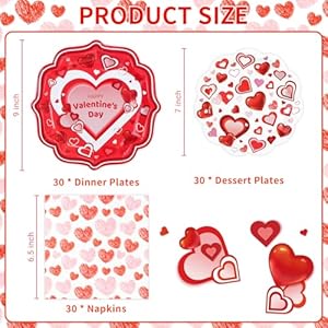 Dyliveshappyvalentinesdaypartysuppliesredwhiteheartlovepaperdinnerdessertplatesandnapkinssetredheartdisposabletablewareforanniversaryvalentinepartydecorationsserves30 Urban Country Home Decor Dylives happy valentine s day party supplies red white heart love paper dinner dessert plates and napkins set red heart disposable tableware for anniversary valentine party decorations serves 30 urban country home decor