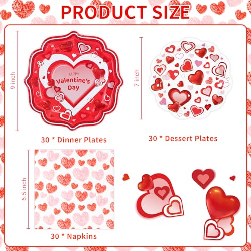 Dyliveshappyvalentinesdaypartysuppliesredwhiteheartlovepaperdinnerdessertplatesandnapkinssetredheartdisposabletablewareforanniversaryvalentinepartydecorationsserves30 Urban Country Home Decor Dylives happy valentine s day party supplies red white heart love paper dinner dessert plates and napkins set red heart disposable tableware for anniversary valentine party decorations serves 30 urban country home decor