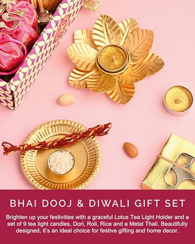 Image of Hyperfoods Dry Fruits Gift Pack for Bhai Dooj | Mixed Dry Fruits Combo Pack with Potli | Roasted Dry Fruit Gift Box | Bhai Dooj DryFruits Combo | Nuts and DryFruits Hamper Tray