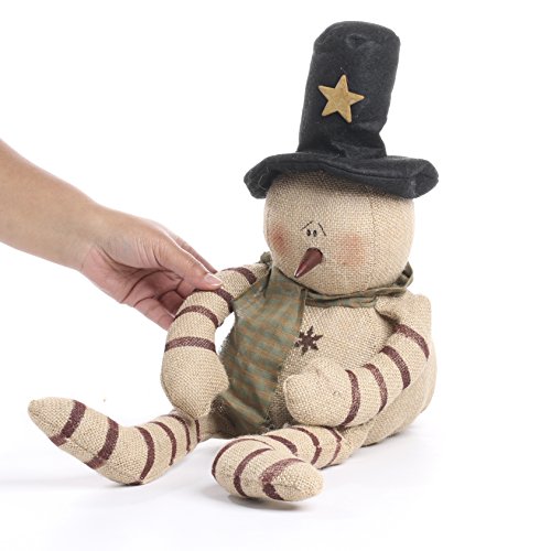 Sweet-Weighted-Primitive-Burlap-Snowman-Doll-by-Factory-Direct-Craft-Rustic-Plump-Snowman-for-Christmas-Decorations-and-Holiday-Gifting Sweet Weighted Primitive Burlap Snowman Doll by Factory Direct Craft Rustic Plump Snowman for Christmas Decorations and Holiday Gifting