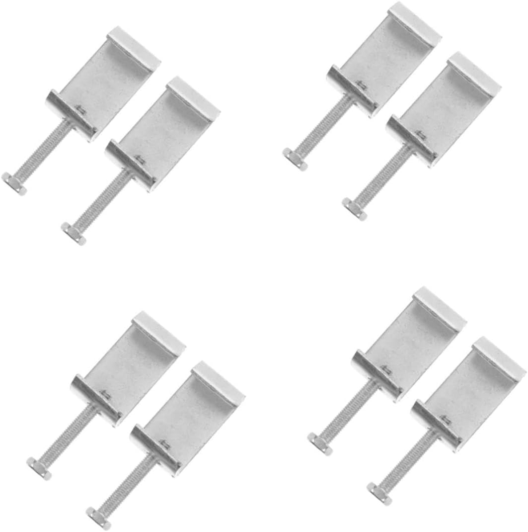 Veemoon 4sets Professional Grade c Clamps High Strength Stainless Steel Small c Clamp for Woodworking Fence Clamps 2pcs*4