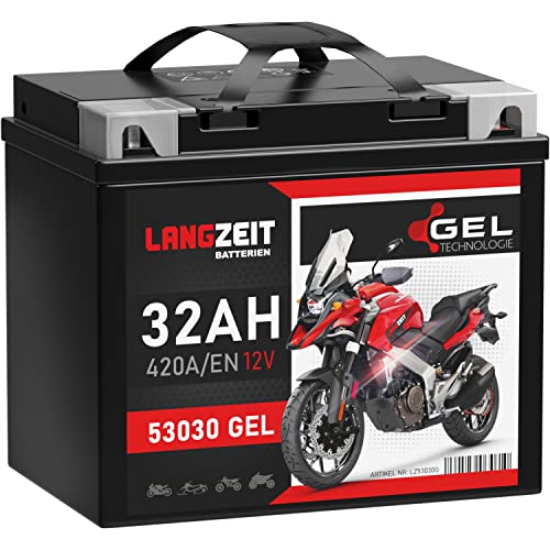 LANGZEIT Y60-N30L-A batteria moto 32Ah 12V 53030 senza manutenzione 30Ah 28Ah