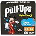 Pull-Ups Night-Time, 3T-4T (32-40 lb) Disposable Potty Training Pants for Toddler Boys, 60 Count