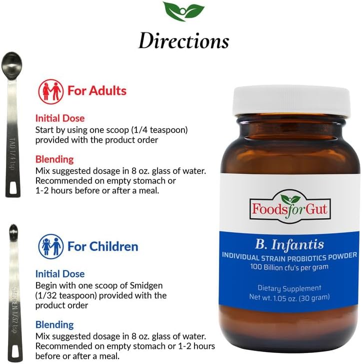 Bifidobacterium Infantis Probiotic Powder 100 Billion cfu's | Made in USA | No Additives | Direct from Manufacturer | No Third-Party Storage | Immune Support | B. Infantis | 30 Grams (1.05 Oz) - Image 5