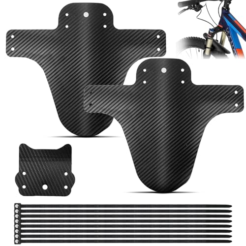 GIAK Mudguard MTB Schutzbleche Mountainbike Fahrrad Schutzblech MTB Spritzschutz Für 26/27.5/29 Zoll Vordere und Hintere Kompatible Mudguard 2 Stück Fahrrad Mud Guard (B)