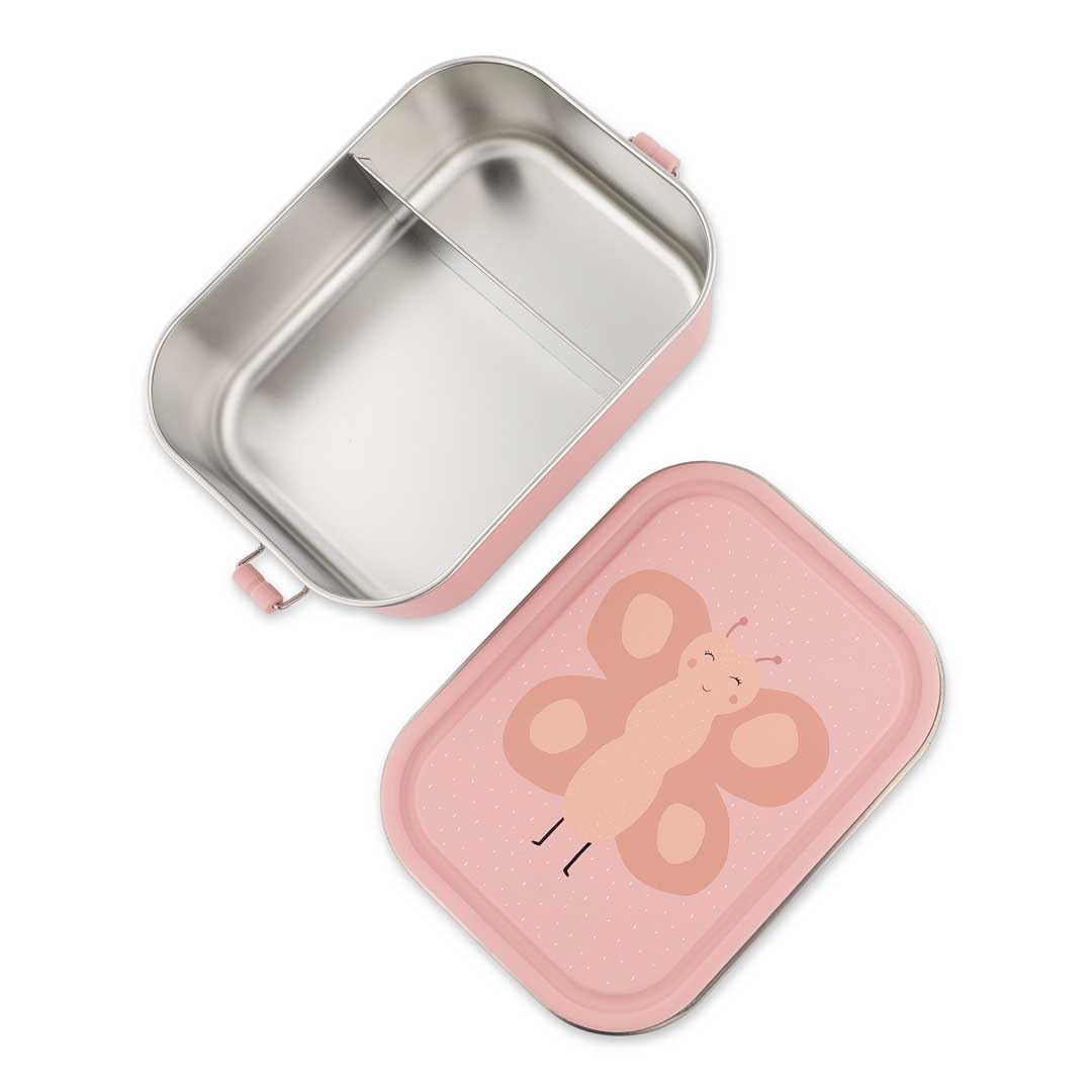 Trixie Lunchbox Edelstahl Kinder, Jungen und Mädchen Brotdose Metall Dose