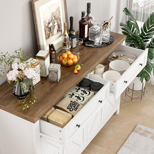 Hostack B0CL4MBMYW 55 Inch Buffet Sideboard Cabinet thumb #3