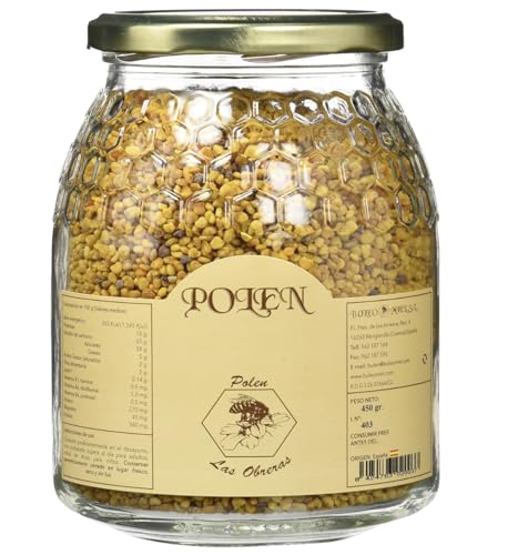 Polen de Abeja natural. Polen Las Obreras 450 grs. Origen España 100%. Pequeño tesoro alimenticio que las abejas extraen de diversas flores. Origen, Cuenca.