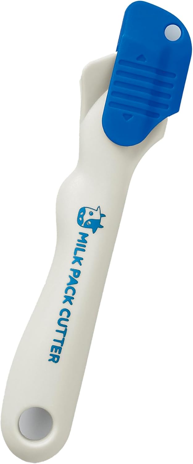 Cogit Just Slide to Fit The Corners, Easy to Grip Shape, Fits in Your Hand and Won't Get Fatigued, Milk Pack Recycling Cutter White