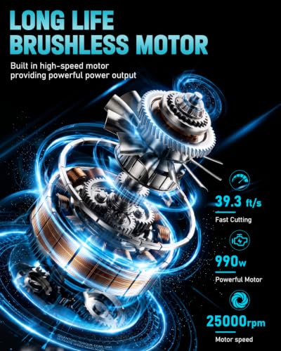 Image of TIETOC 2-in-1 Brushless Pole Saw for Tree Trimming - 8 /6 inch Mini Electric Chainsaw with 2x4000mAh Batteries, Auto Oiling, Tool-Free Adjustment,Cordless Battery Powered Saw for Home Garden Branch Cutting