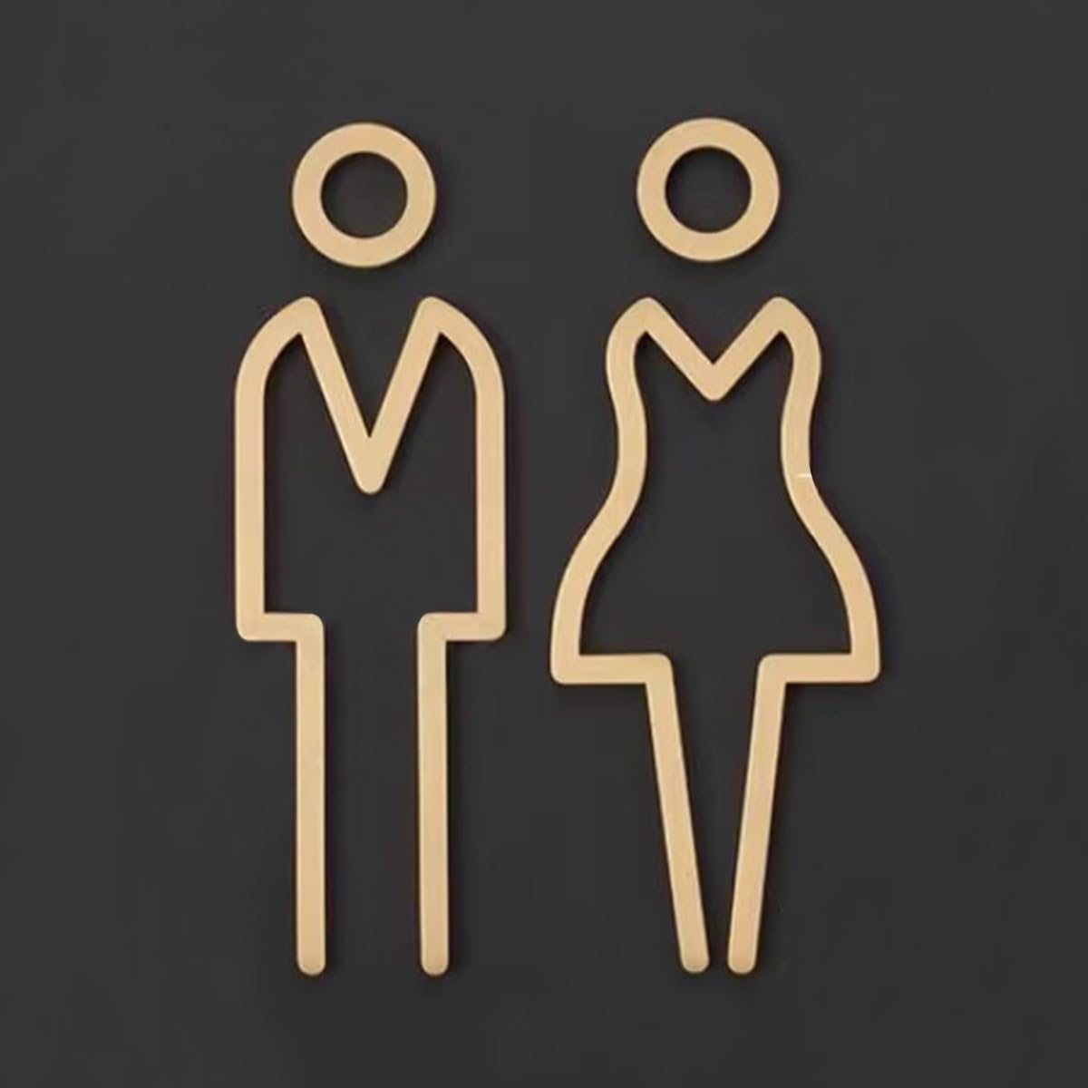 Ecyc Ltd 1 Set Men And Women Restroom Signs Brass | Desertcart INDIA
