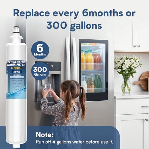 DNRISI RWF1063 Replacement Refrigerator Water Filter (3-Pack) view 6
