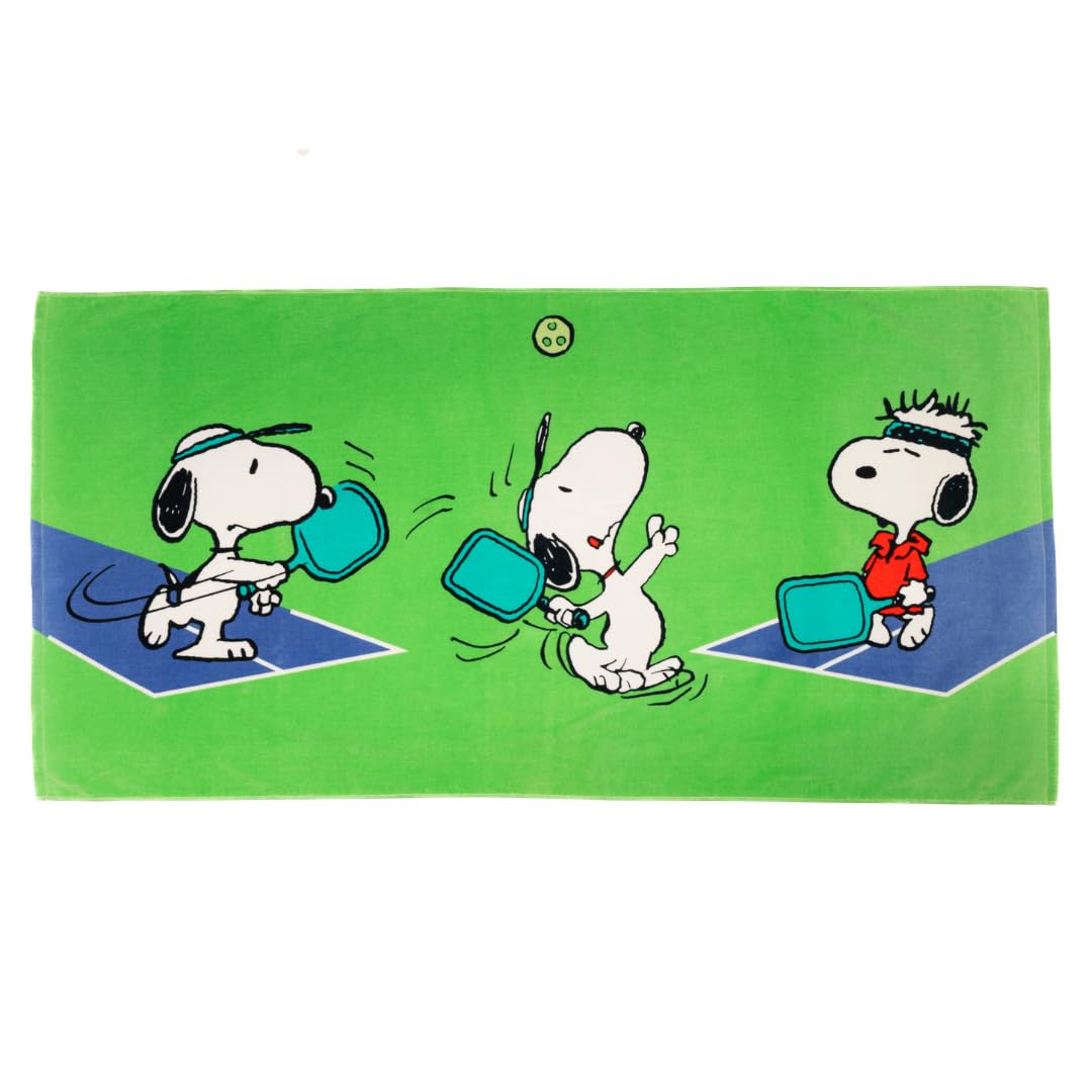 スヌーピー テニス バスタオル Amazon.com: Franco Collectibles Peanuts Snoopy Pickleball Tennis