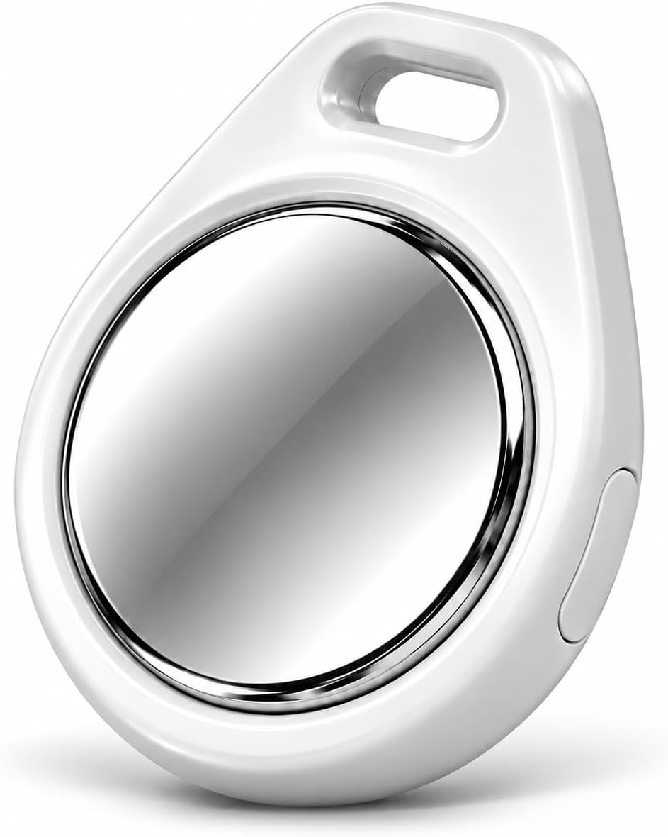 Tag Rastreadora e Localizador de Objetos Bluetooth com Alarme Sonoro – Compatível com Rede Buscar (Find My) – Bateria Substituível para Chaves, Malas, Bolsas e Pets