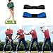 AORIO Golf Swing Trainer Aid for Right Handed, Retractable Golf Practice Tool with Click Feedback - Includes Correcting Arm Band & Wrist Alignment Brace for Muscle Memory, Power & Rhythm Training