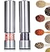 Produktbild Tebery 2 Stück Salz und Pfeffer Mühle Elektrisch Set, Elektrische Salz und Pfeffermühle, Gewürzmühle Salt and Pepper Mill, Edelstahl, Batteriebetrieben, Einstellbare Feinheit