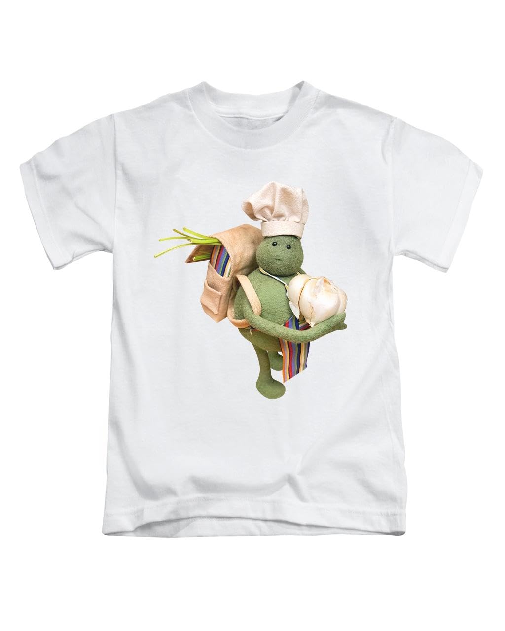 New Spirit Original Tiny Chef Garlic and Backpack mini Chef Cook Cooking Tee T-Shirt Funny Unisex T Shirt Top White