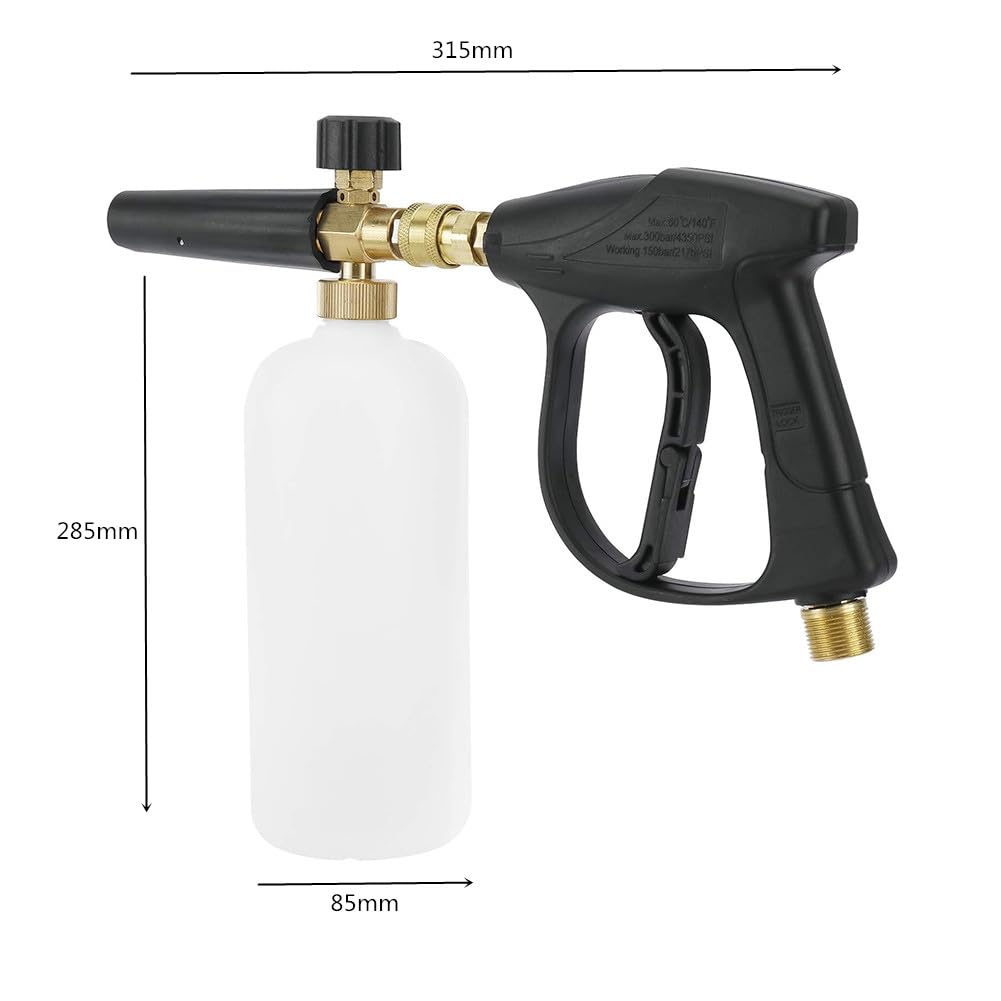 Pistola ad alta pressione a schiuma, dispenser regolabile 1/4