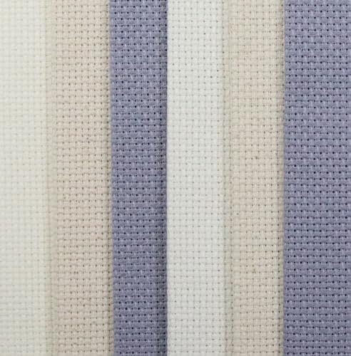 Image of KCS 4 /6 pc of 12 inch x 18 inch(30cmx45cm) 16 Count Cotton Aida Cloth Cross Stitch Fabric (6 pc,Antique White+Oatmeal+Light Steel Grey)