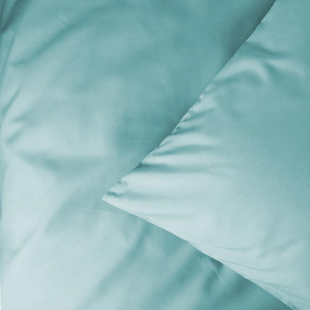 Flame Retardant Bed Linen Single Duvet Cover, Envelope End (Duck Egg), certified to BS7175 Ignition Source 5+7 - Image 2