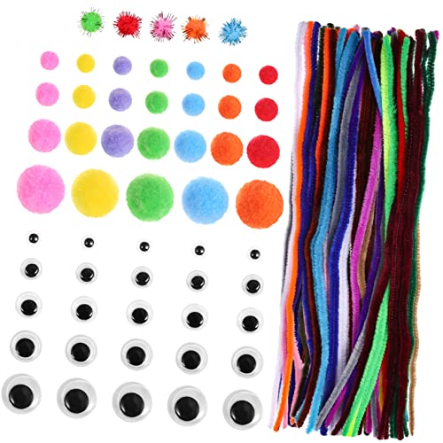 OSALADI DIY Craft Kit for Boys and Girls 1 Set of Chenille Stems Rods and Craft Supplies