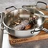 Babish 5-Qt Stainless Steel Sauté Pan with Lid – Heavy Duty Nonstick-Ready, Oven & Induction Safe, Everyday Kitchen Cookware #3