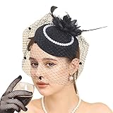 [xromtbem] 繊細なパールベール ハットシェイプ ヘアバレッタ クリップ パフォーマンス かぶと フェスティバル パーティー コスチューム 小道具 ユニセックス ノベルティ 日常生活用 小型 素敵な女性用 小型 薄型 上質 滑り止め グッズ