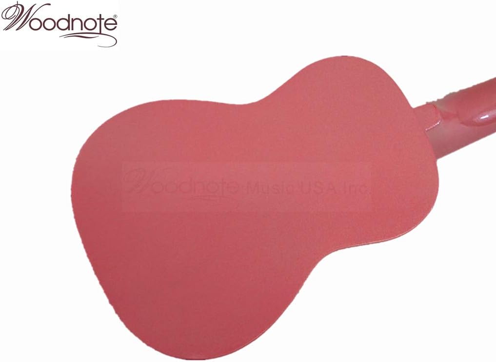 Woodnote Pink/Heart 21" Soprano Ukulele with Rosewood Fingerboard & Bridge/Bag