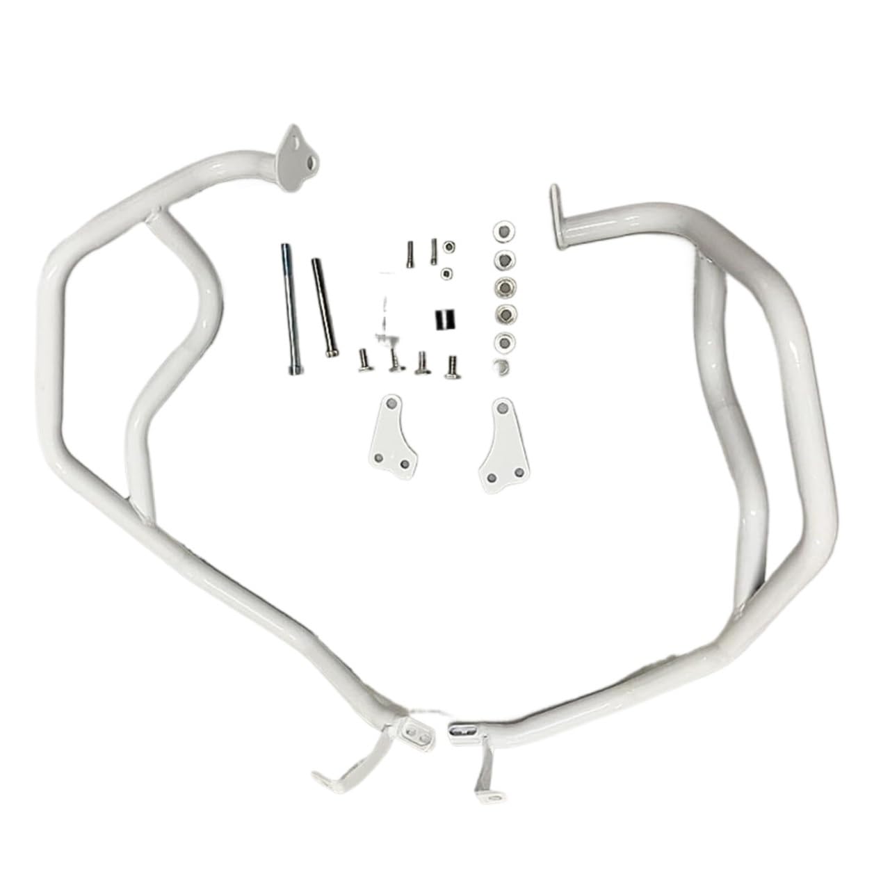 Pare-chocs Tiger 900 GT protection moteur blanc pour voyages et pistes off-road