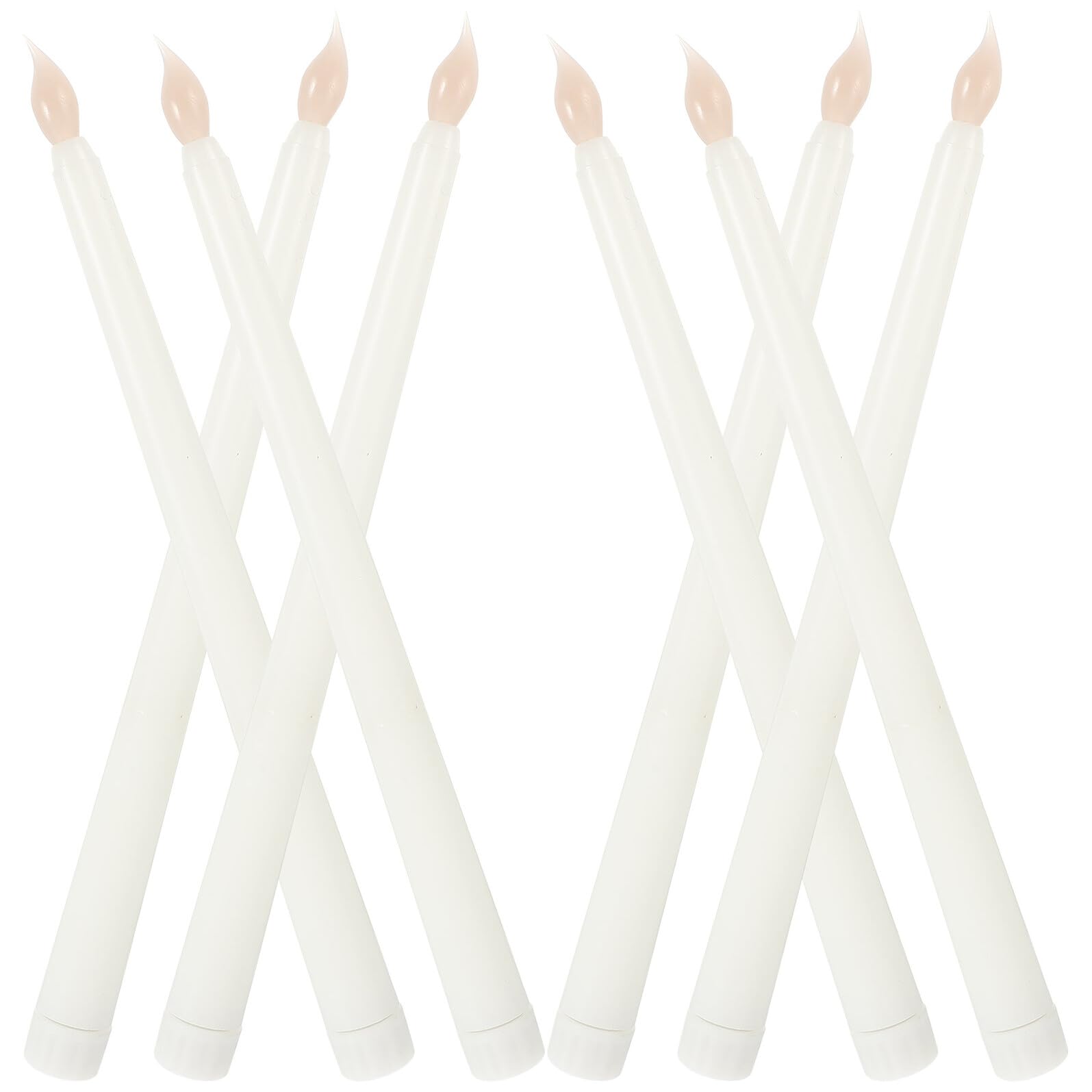 Velas LED interiores sin fuego de cera plástica para decoración romántica 8