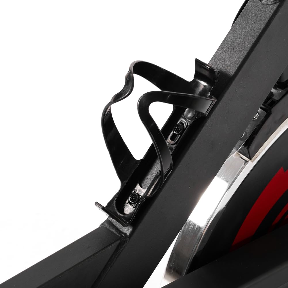 BAKAJI Cyclette Spinning Bike con Display LCD Monitoraggio Tempo, Calorie, Distanza Bici Allenamento Fitness Palestra con Sediolino Imbottito Regolabile Ideale Cardio, Gambe, Pancia, Fianchi, Home Gym