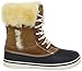 crocs Women's AllCast Luxe Duck Boot,Hazelnut/Stucco,6 B(M) US