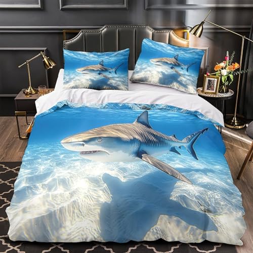 Housse de couette requin douce et hypoallergénique pour nuits sereines - 2