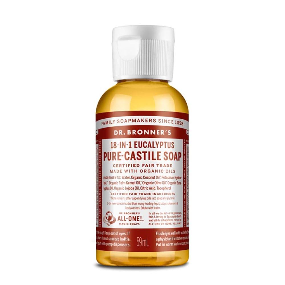 Organic Castile Liquid Soap Liquid, Eucalyptus, 2 Ounce