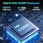 Gaming PC Desktop, Intel Core i5 14400F, RTX 4060, 32GB RAM, 1TB SSD, ARGB Fan, Tower Computer for Gaming and Office - Image 2