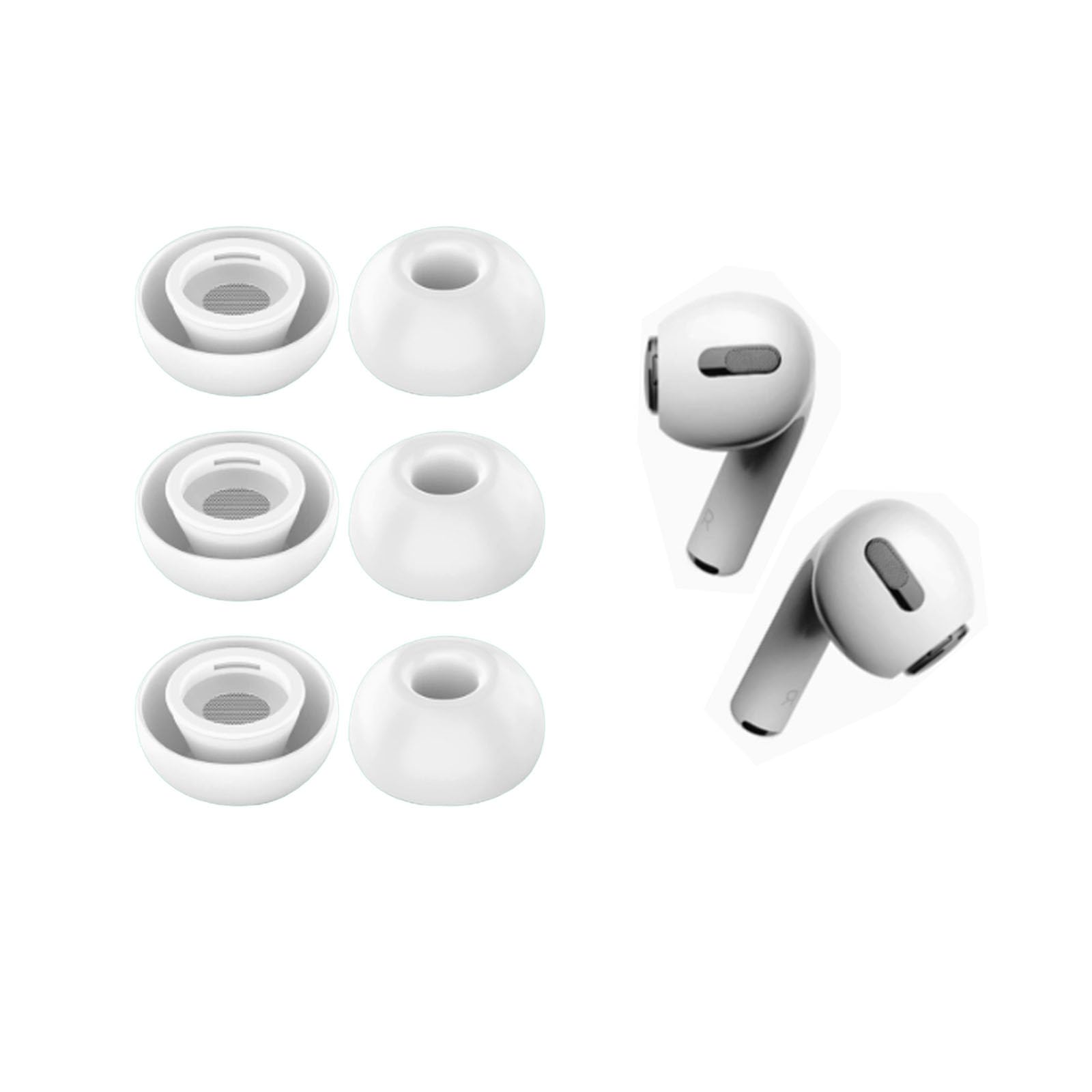 シリコン製ホワイトイヤーピース Amazon | Jazolmky イヤーピース AirPods Pro 第1/2世代対応