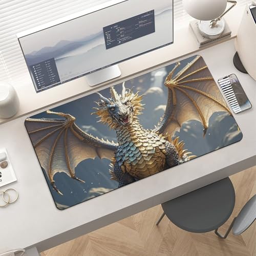 Protector Escritorio Grande Golden Dragon Antideslizante miniatura 6