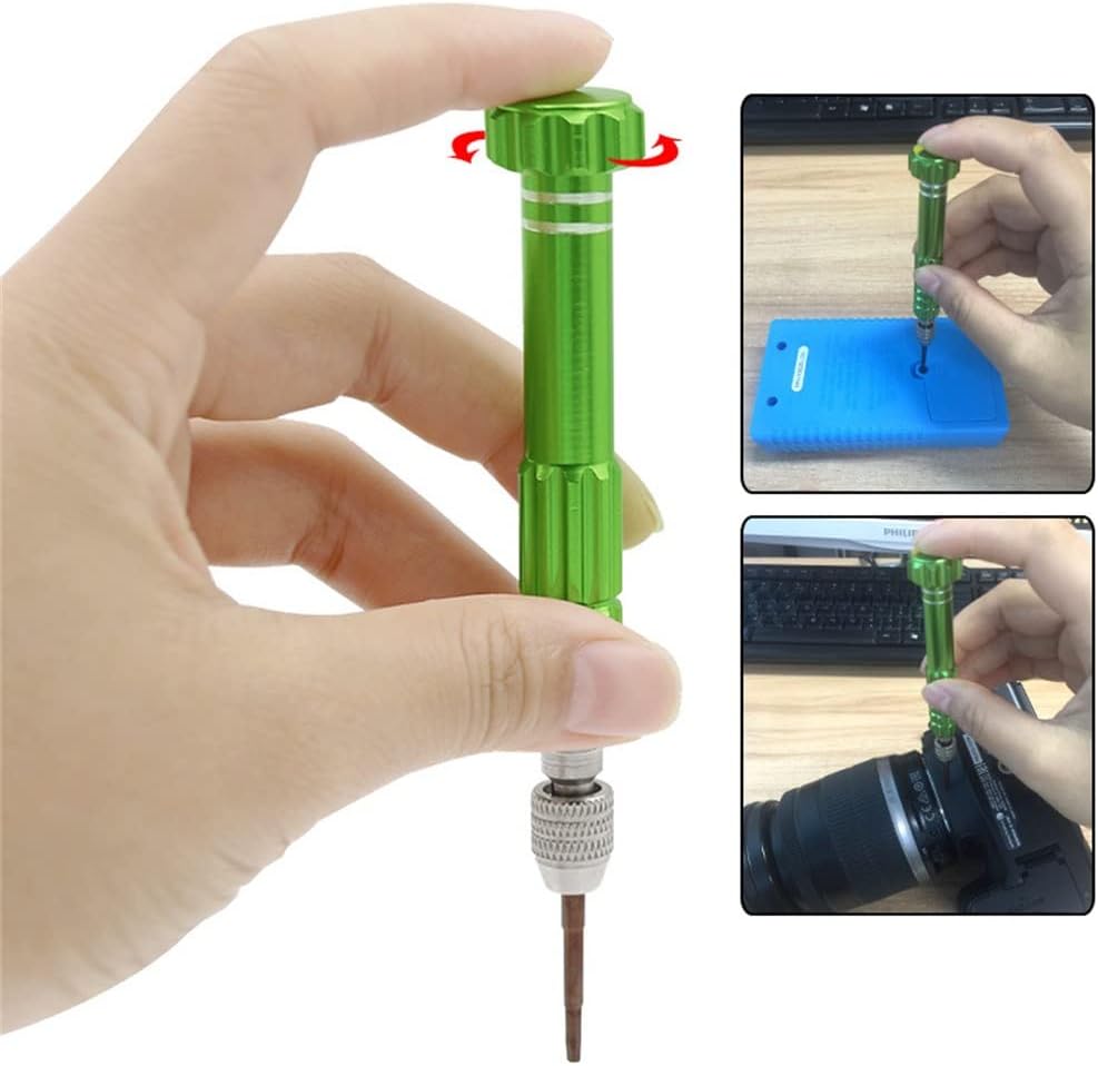5 in 1 Screw Set Mini Portable Slotted Glasses Camera Computer Watch Phone Repair Tools (Color : E, Size : 1)