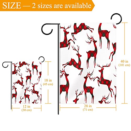 Drapeau de jardin cerf de Noël pour une décoration extérieure magique