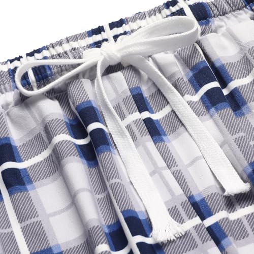 Image of 2 Pack Pajama Shorts for Women Cotton Sleep Shorts Casual Lounge Pants Drawstring Pj Bottoms