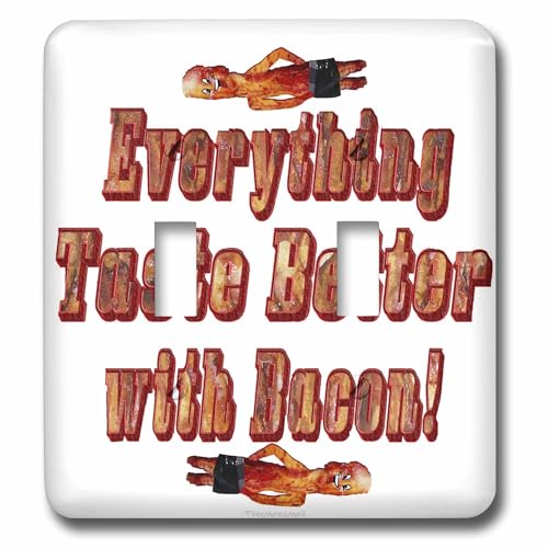 Bacon interrupteur à bascule 3dRose déco cuisine amusante