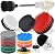 Holikme 15Piece Drill Brush Attachments Set, White Scrub Pads & Sponge, Power Scrubber Brush with Extend Long Attachment All purpose Clean for Grout, Tiles, Sinks, Bathtub, Bathroom, Kitchen & Auto