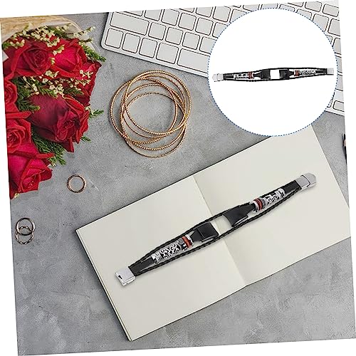 DOITOOL Metal Beads Replacement Wristband Bracelet Retro Ethnic Style Easy to Install Comfortable Fit for All Occasions Fashionable and Luxurious Look Black Color3