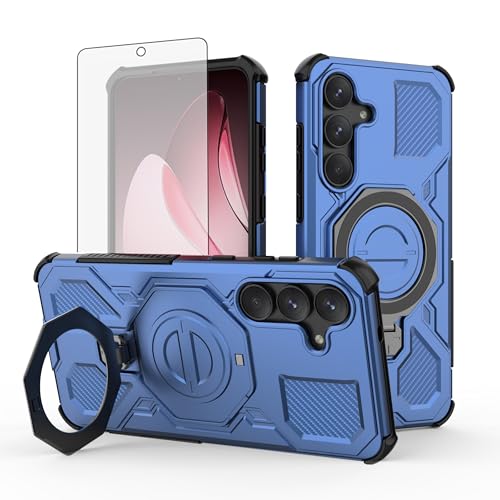 ASUS wish �g�ѓd�b�P�[�X Samsung Galaxy S25 FE 5G�p �����K���X�X�N���[���v���e�N�^�[�J�o�[�Ǝ��C�����O�z���_�[ �L�b�N�X�^���h �ی�n�[�h�Z���A�N�Z�T���[ S 25 EF S25FE 25S 25FE ���f�B�[�X �����Y