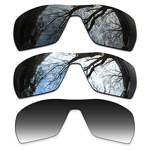 3 Pair Polarized Replacement Lenses for Oakley Offshoot Pack-BSG11